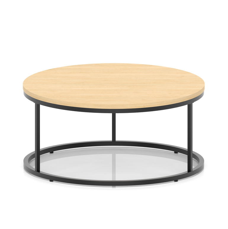 Impulse Round Coffee Table With Metal Frame