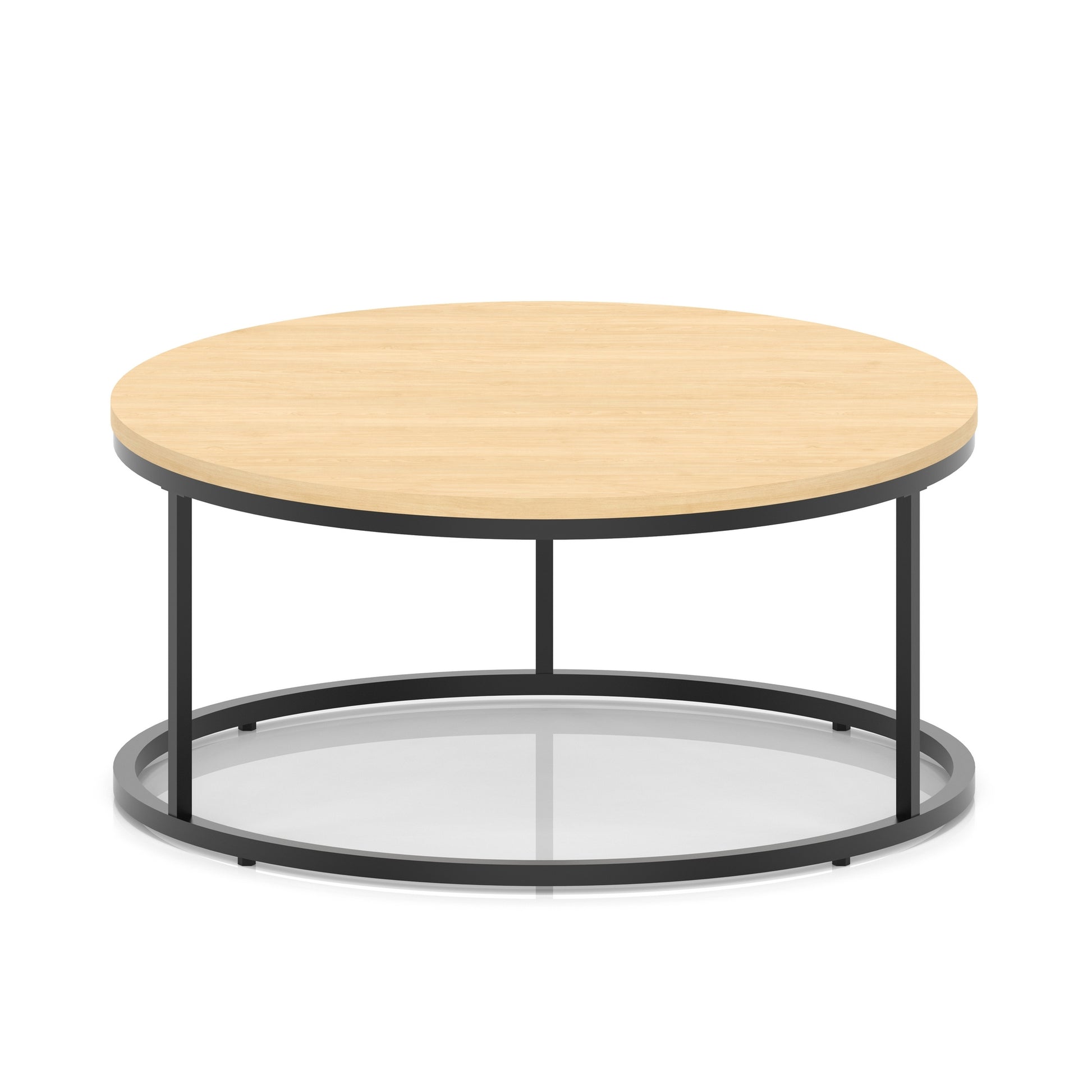 Impulse Round Coffee Table With Metal Frame
