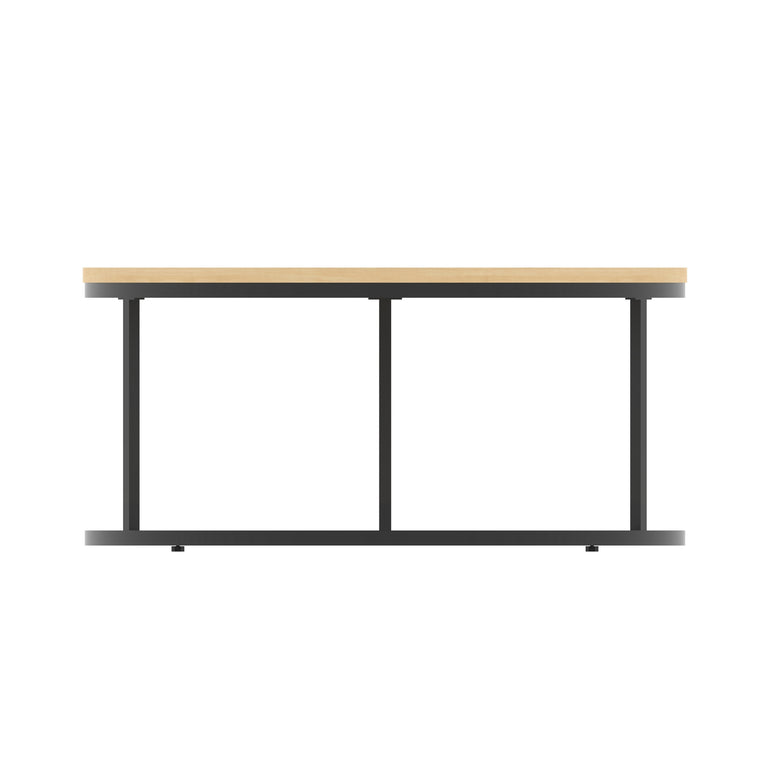 Impulse Round Coffee Table With Metal Frame