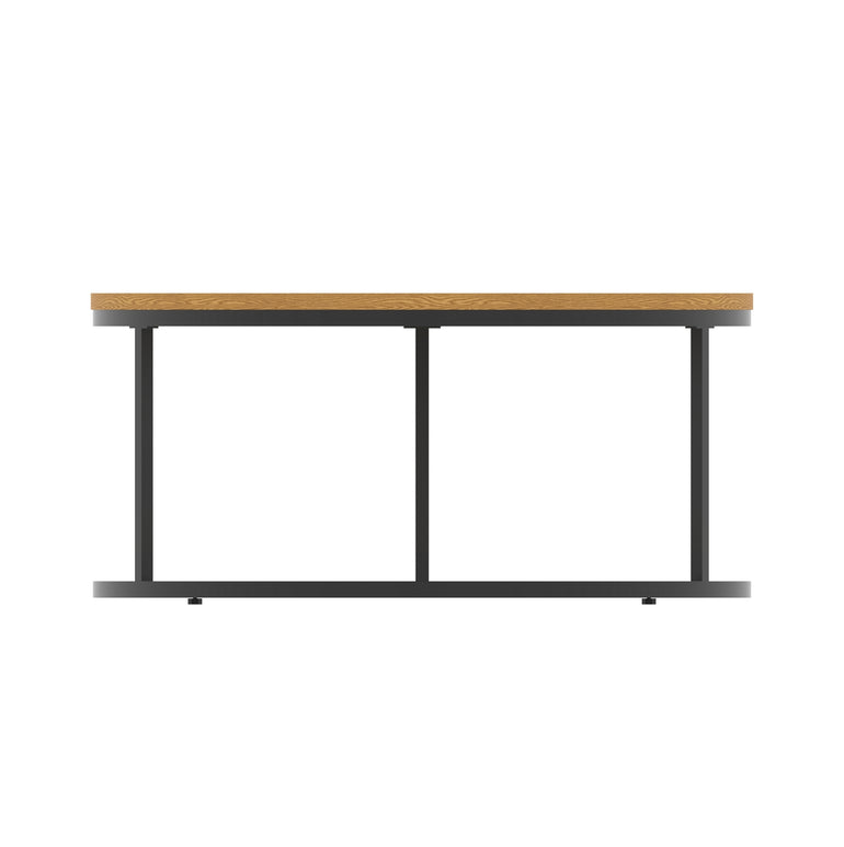 Impulse Round Coffee Table With Metal Frame