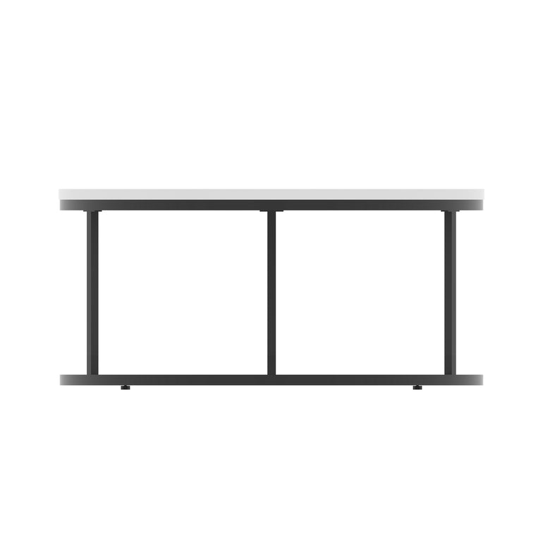 Impulse Round Coffee Table With Metal Frame