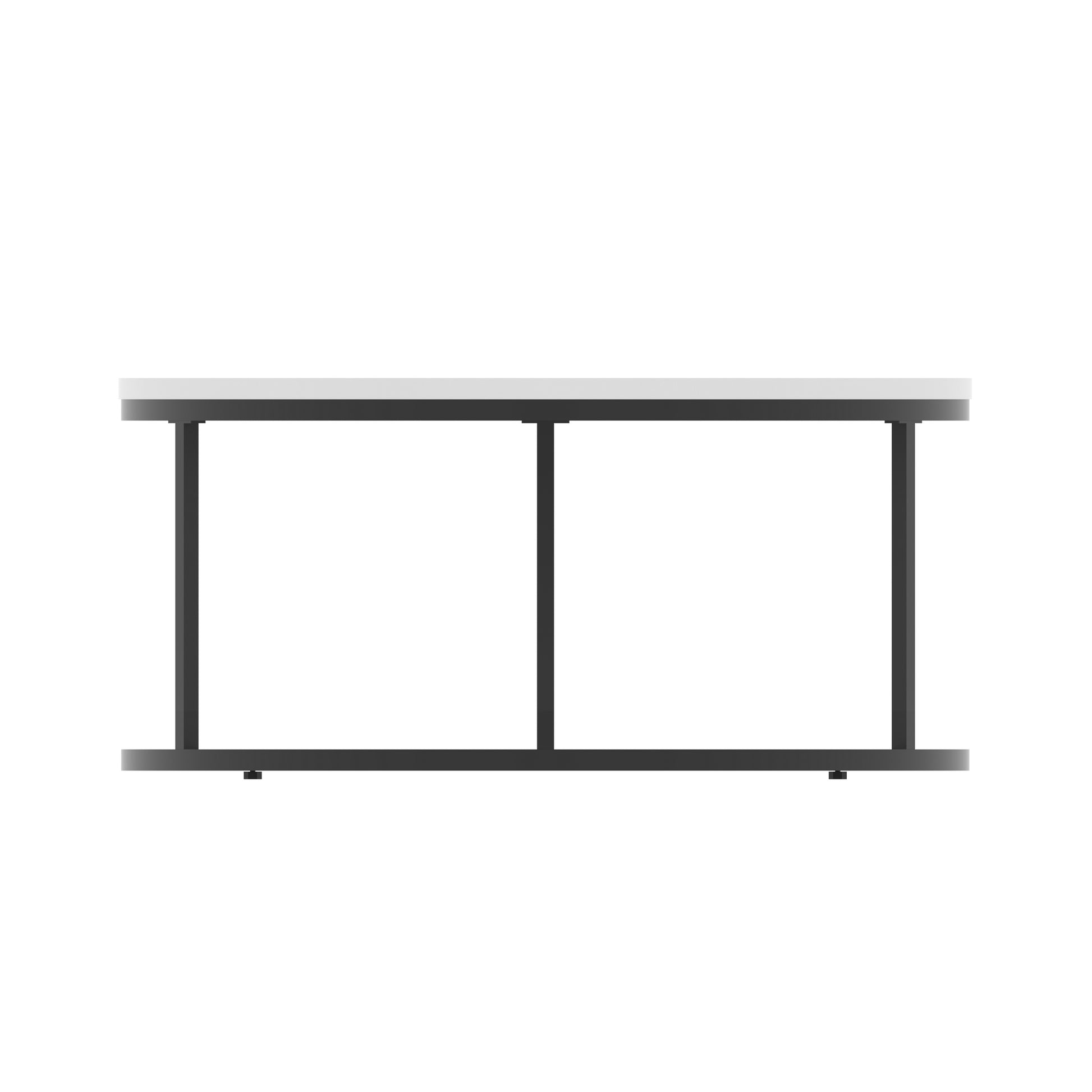 Impulse Round Coffee Table With Metal Frame