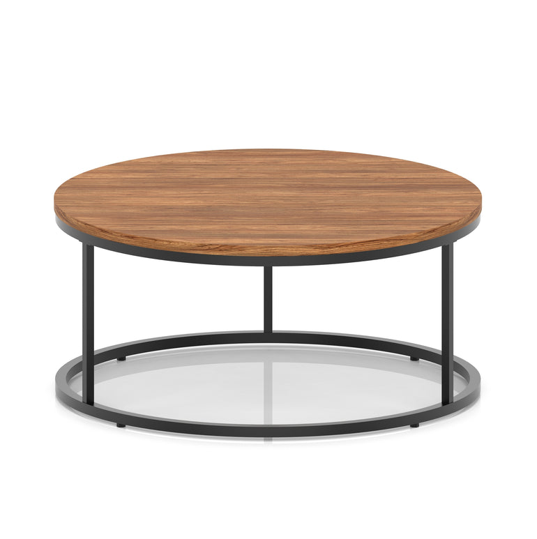 Impulse Round Coffee Table With Metal Frame