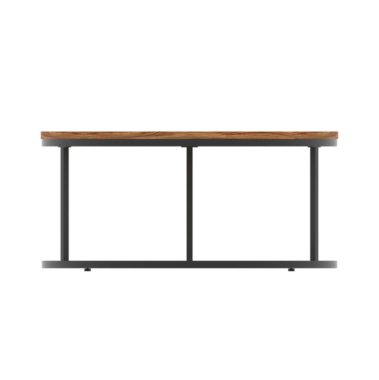 Impulse Round Coffee Table With Metal Frame