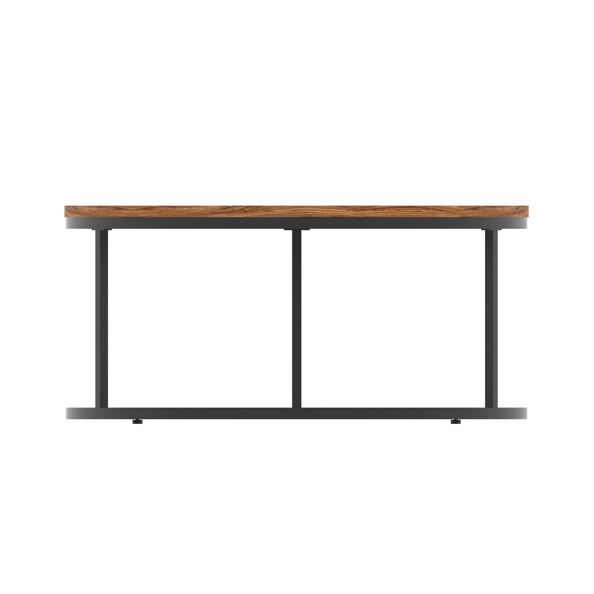 Impulse Round Coffee Table With Metal Frame