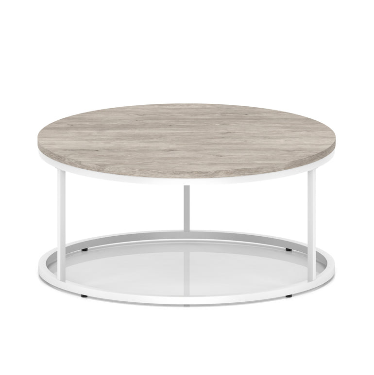 Impulse Round Coffee Table With Metal Frame