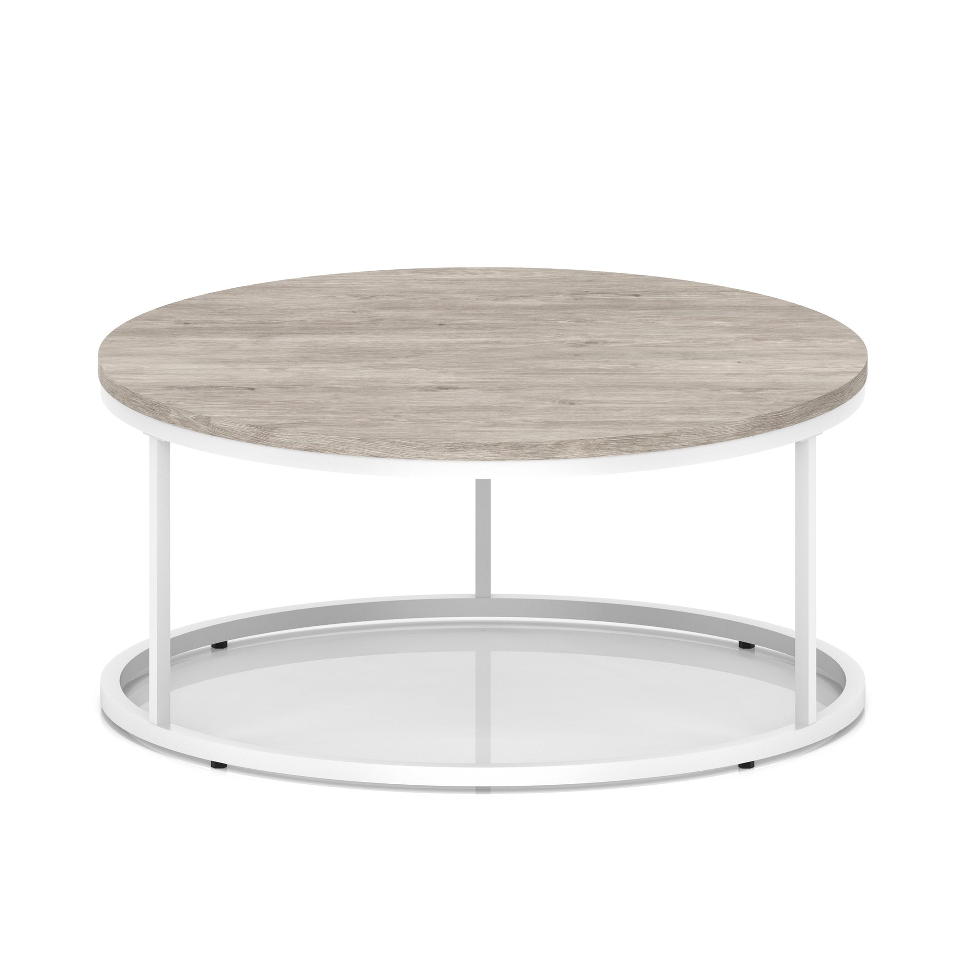 Impulse Round Coffee Table With Metal Frame