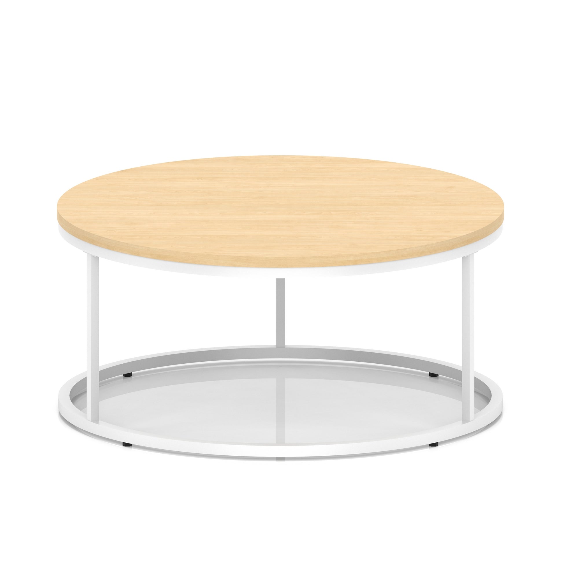 Impulse Round Coffee Table With Metal Frame