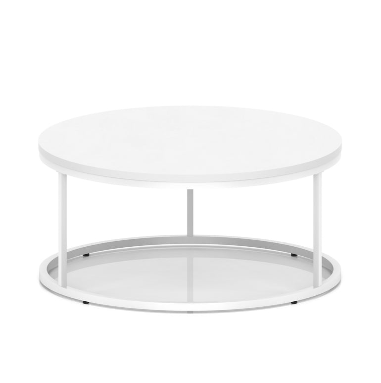 Impulse Round Coffee Table With Metal Frame