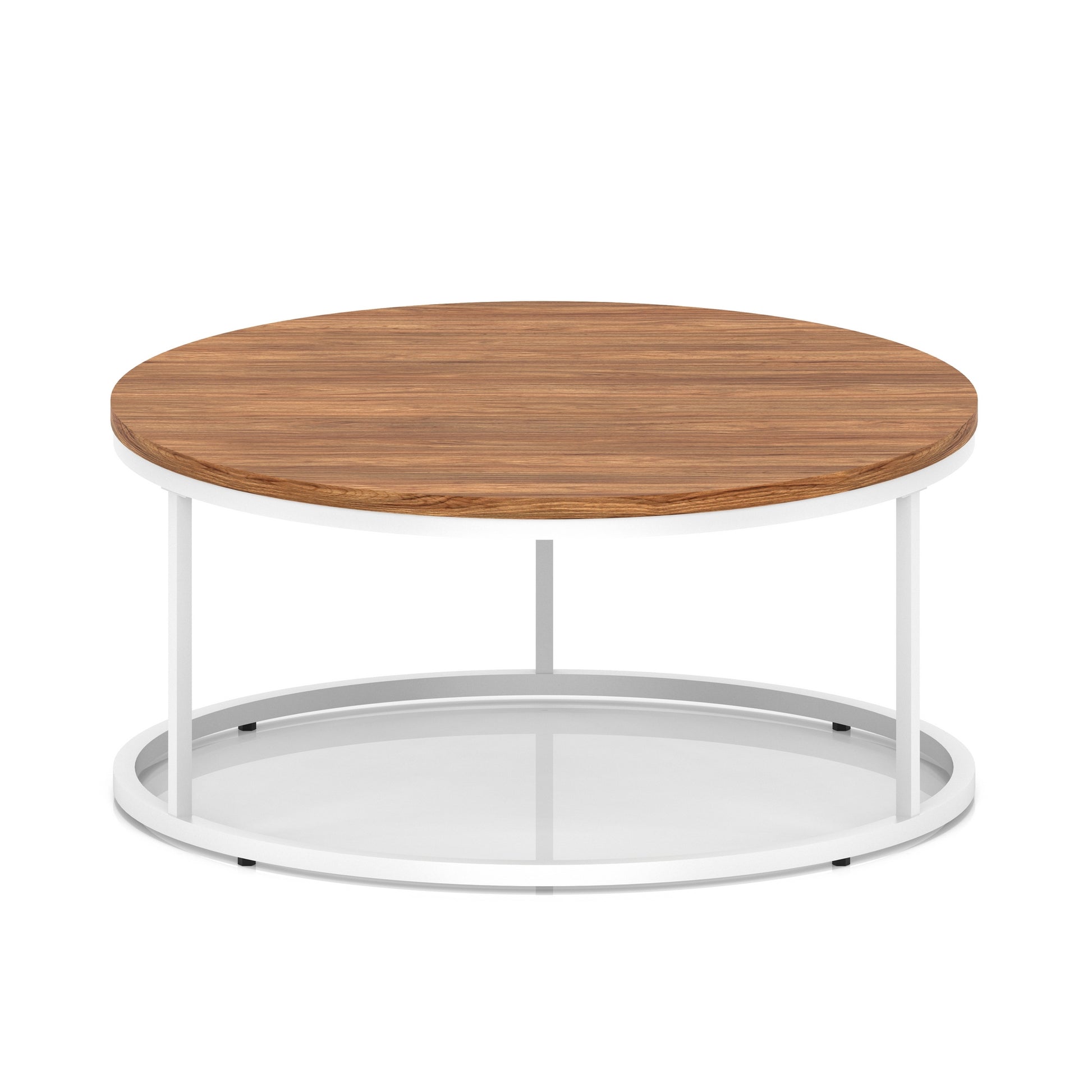 Impulse Round Coffee Table With Metal Frame