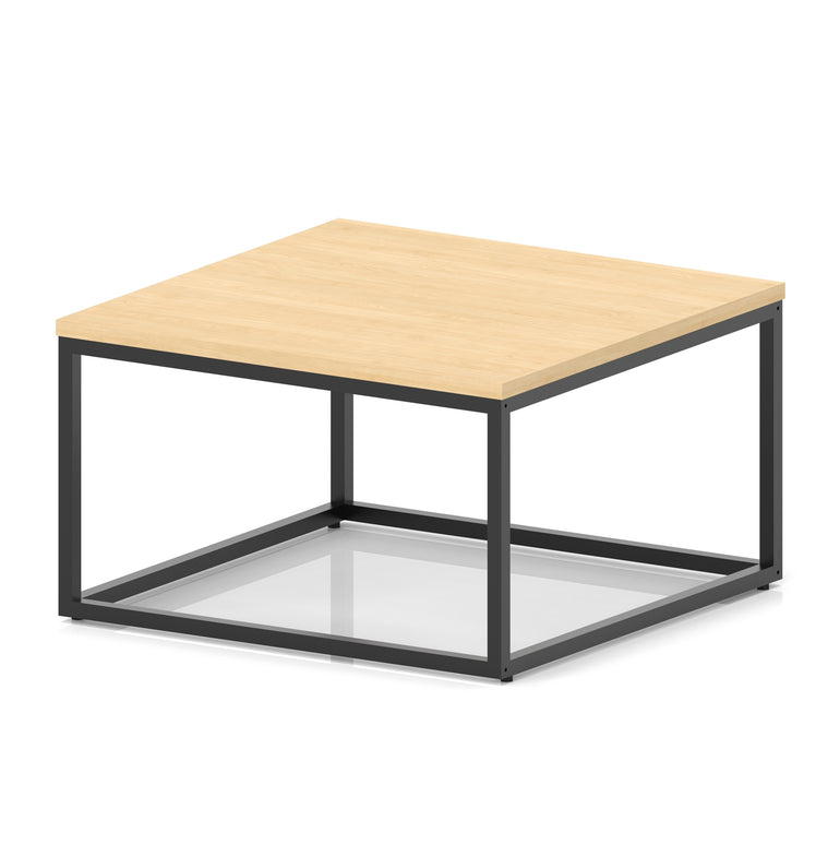 Impulse Square Coffee Table With Metal Frame