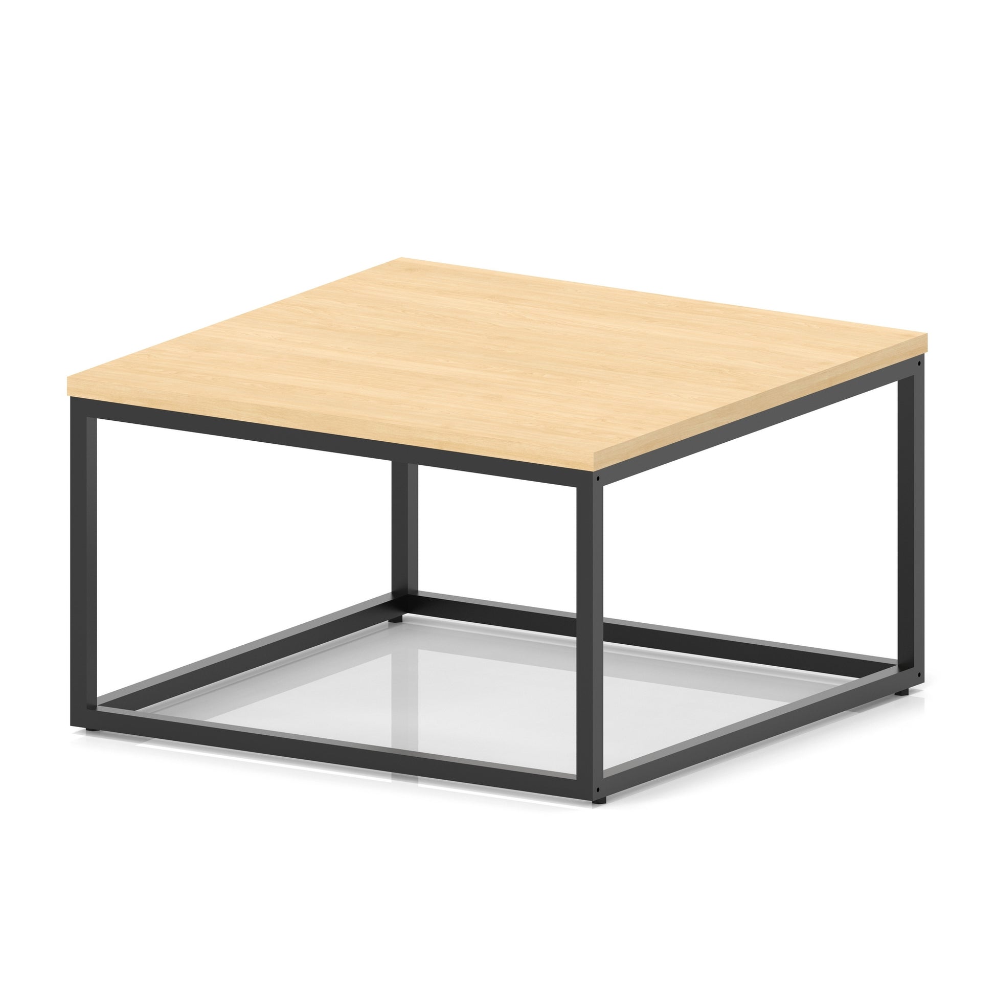 Impulse Square Coffee Table With Metal Frame