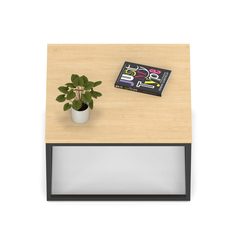 Impulse Square Coffee Table With Metal Frame