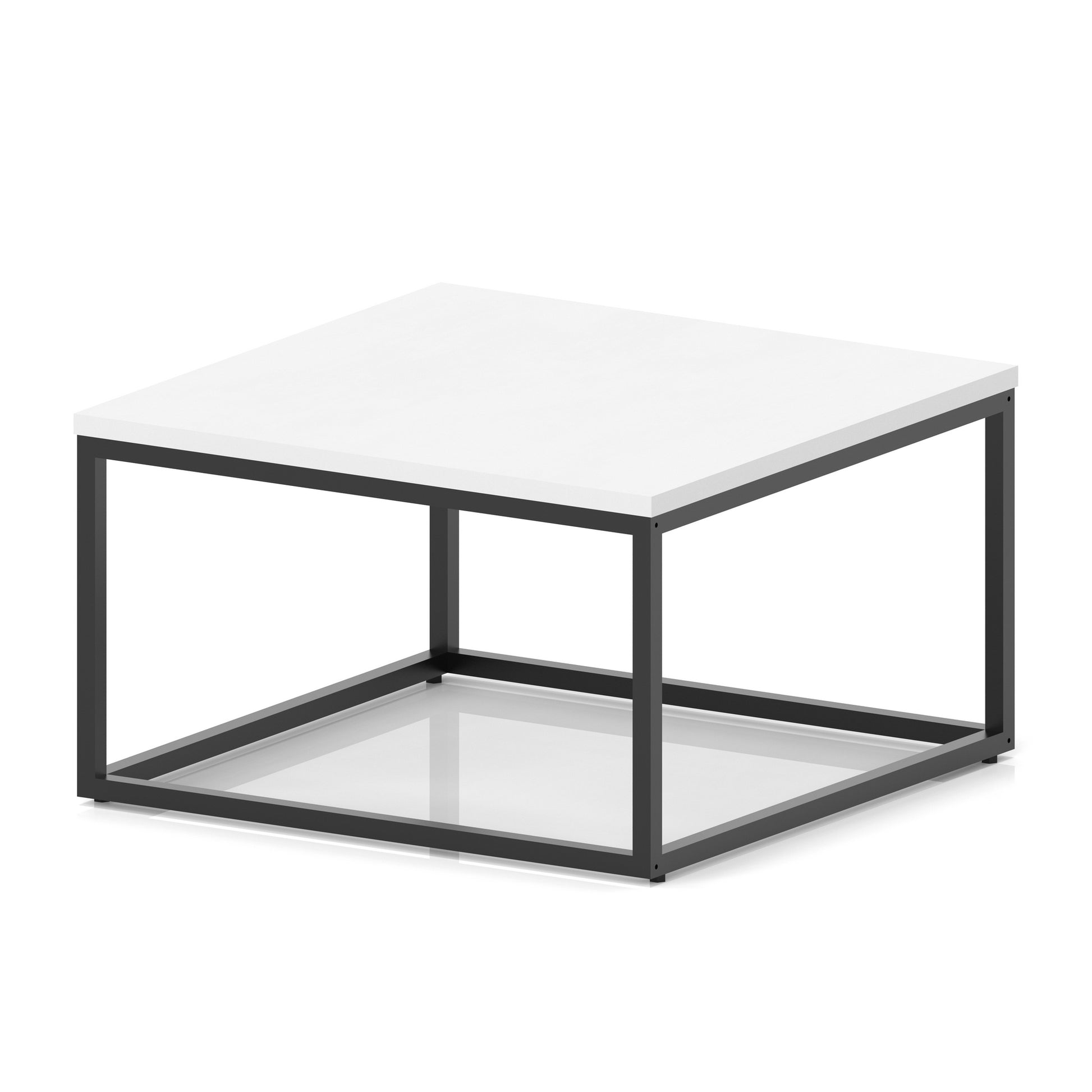Impulse Square Coffee Table With Metal Frame