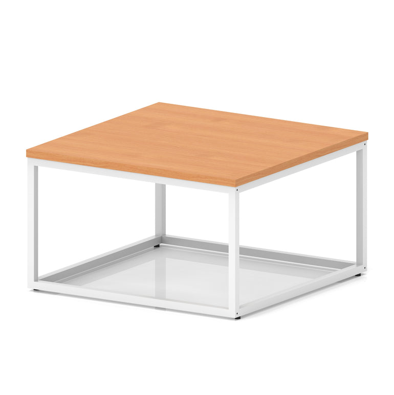 Impulse Square Coffee Table With Metal Frame