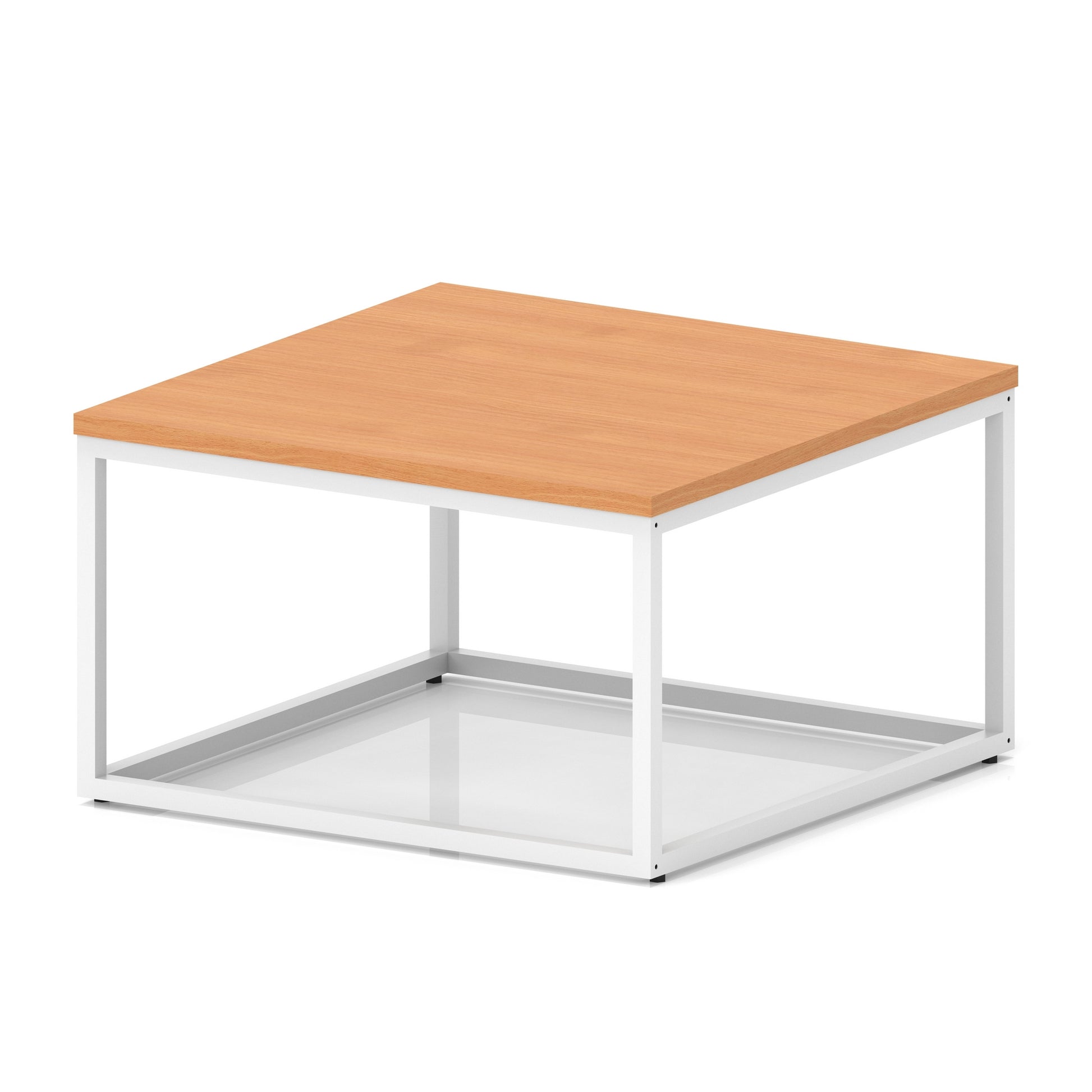 Impulse Square Coffee Table With Metal Frame