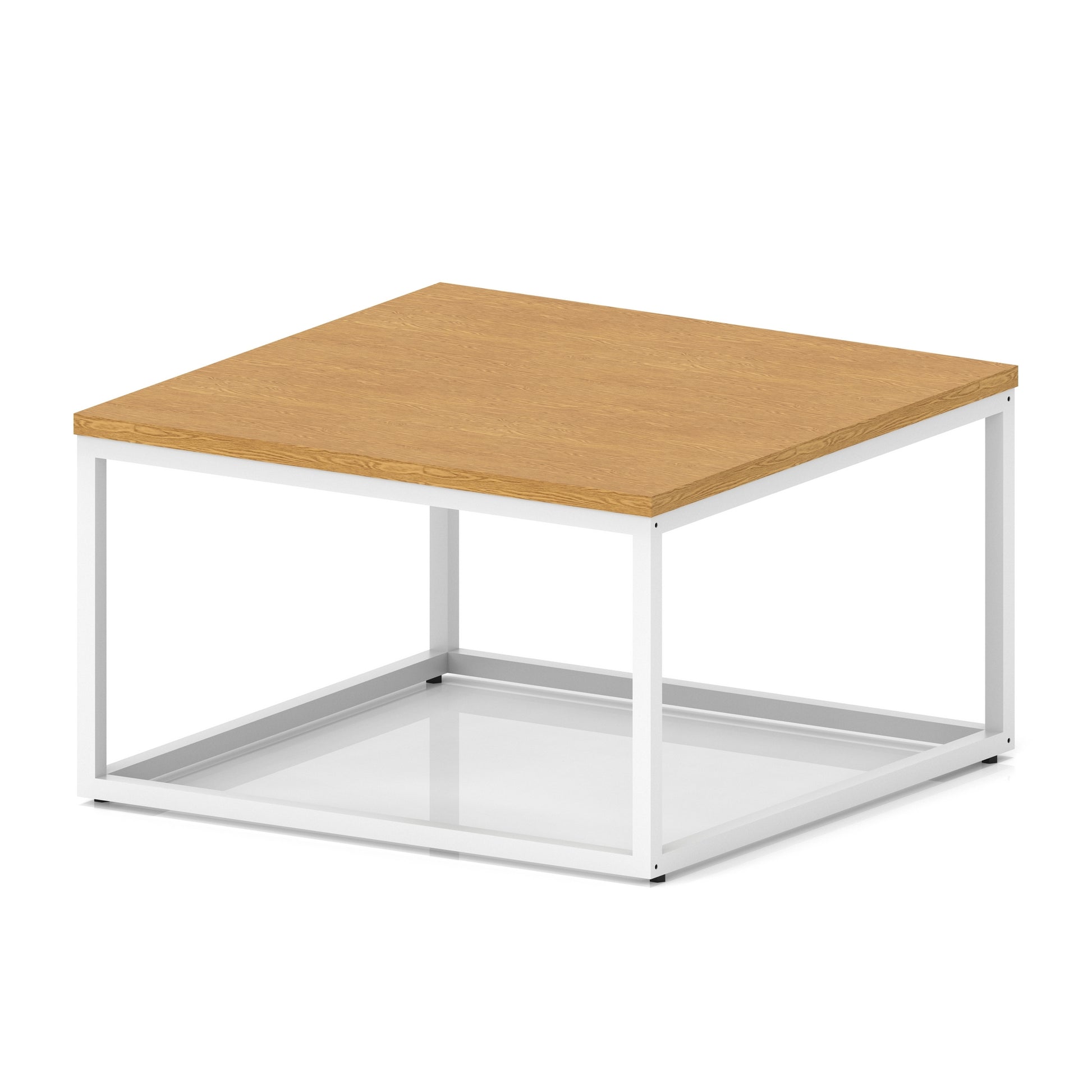 Impulse Square Coffee Table With Metal Frame