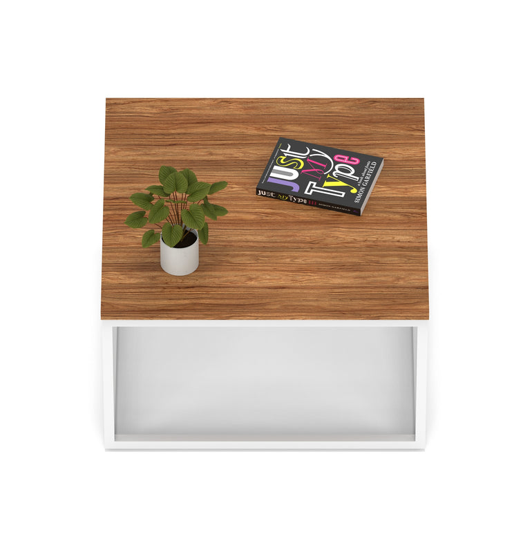 Impulse Square Coffee Table With Metal Frame