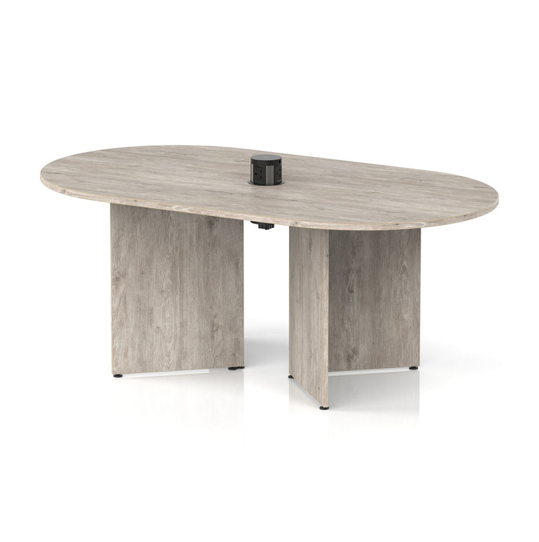 Impulse Volta Boardroom Table With Pop-up Power Module Arrowhead Leg