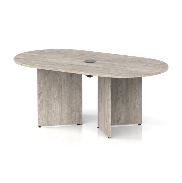 Impulse Volta Boardroom Table With Pop-up Power Module Arrowhead Leg