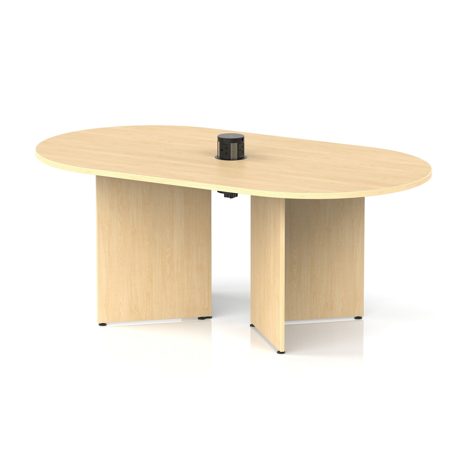 Impulse Volta Boardroom Table With Pop-up Power Module Arrowhead Leg