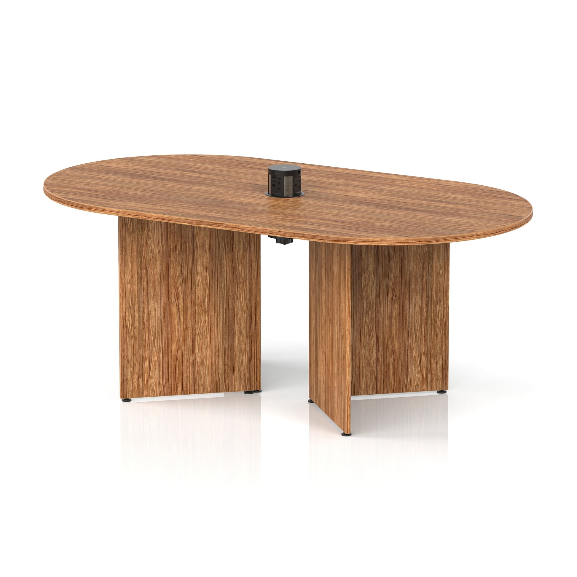 Impulse Volta Boardroom Table With Pop-up Power Module Arrowhead Leg