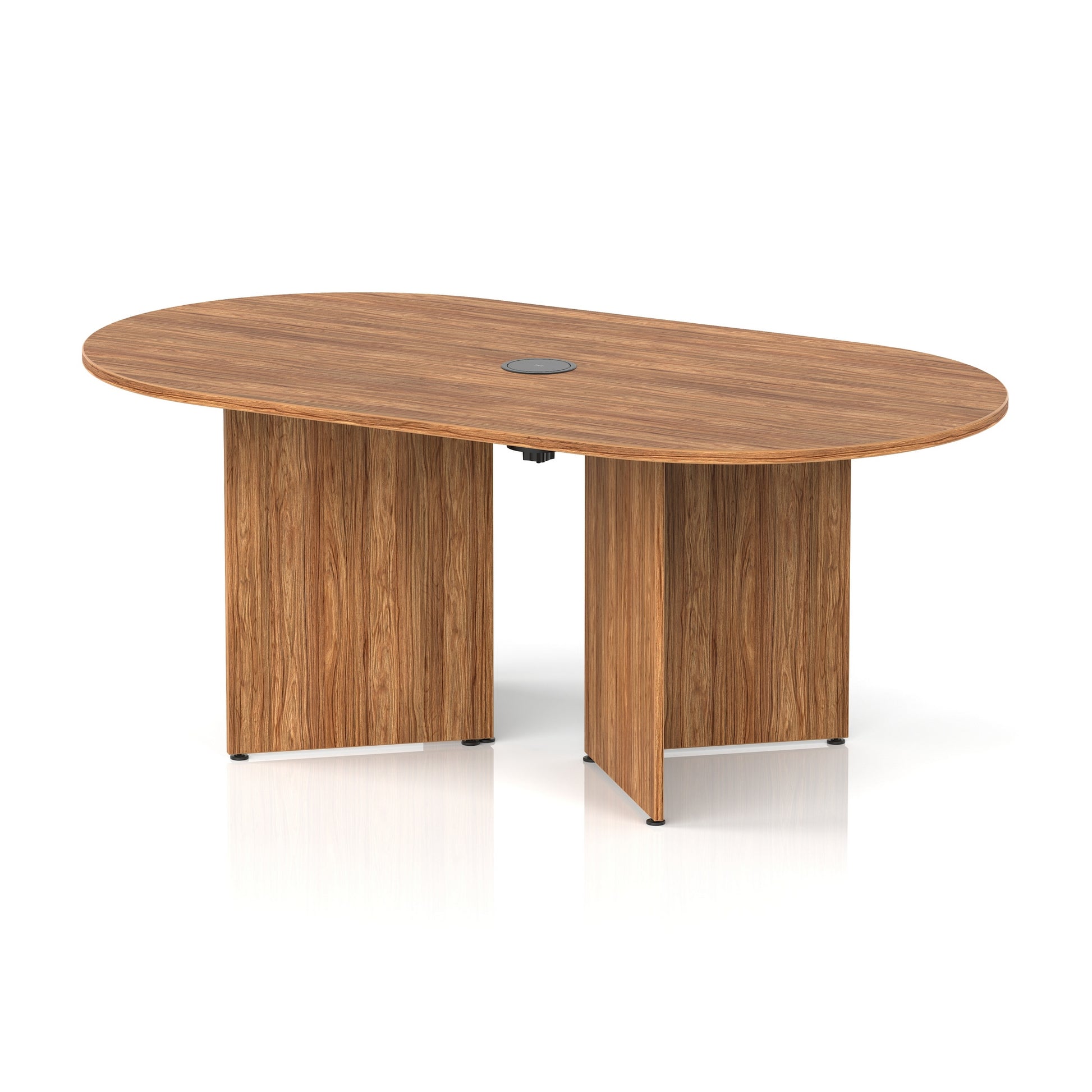 Impulse Volta Boardroom Table With Pop-up Power Module Arrowhead Leg