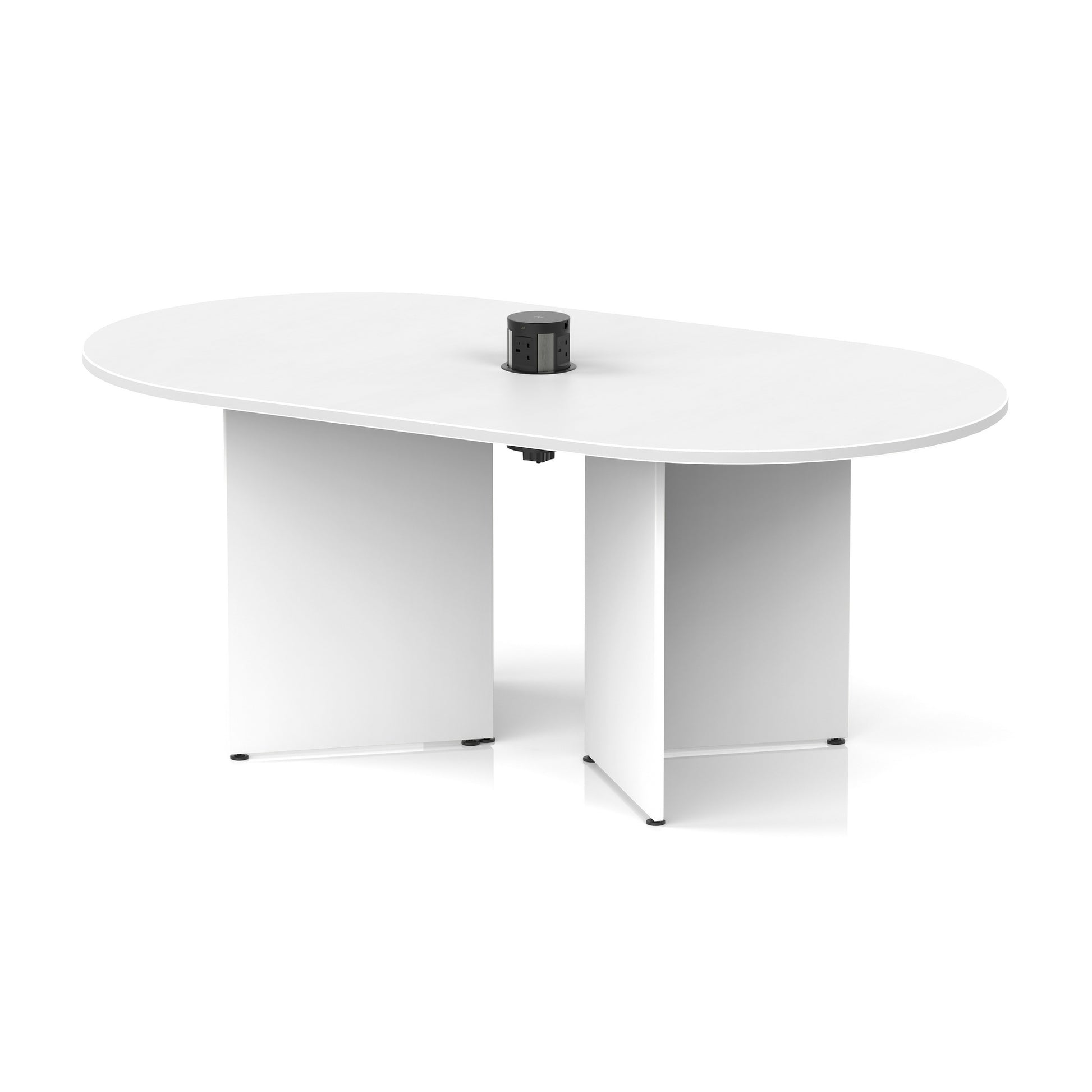 Impulse Volta Boardroom Table With Pop-up Power Module Arrowhead Leg