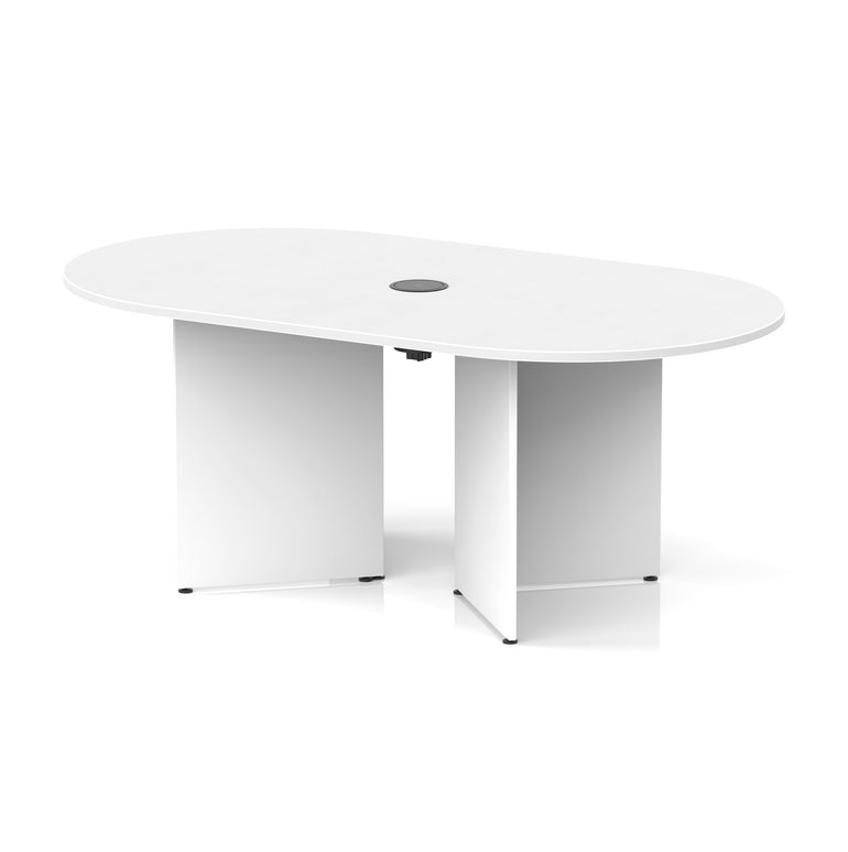 Impulse Volta Boardroom Table With Pop-up Power Module Arrowhead Leg