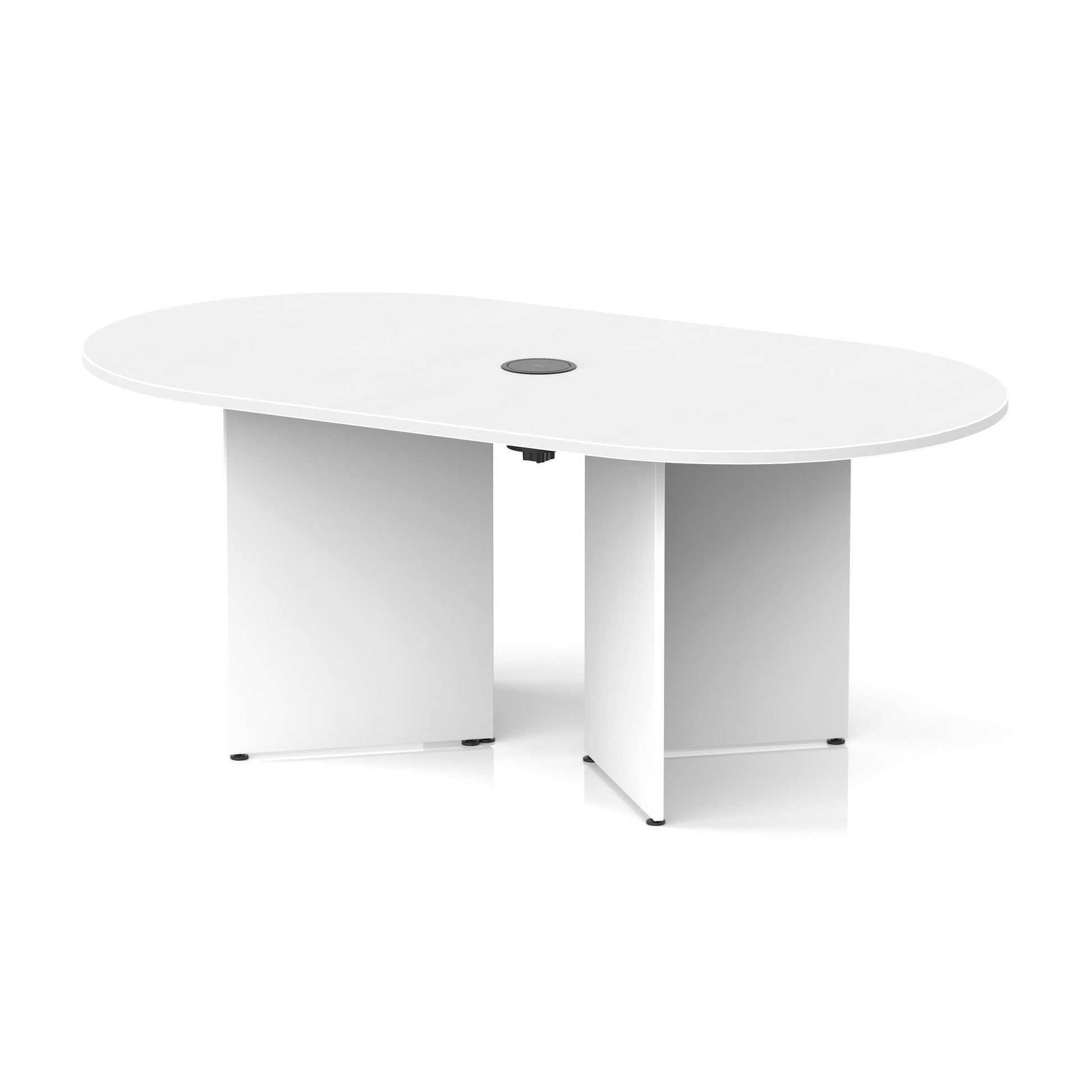 Impulse Volta Boardroom Table With Pop-up Power Module Arrowhead Leg