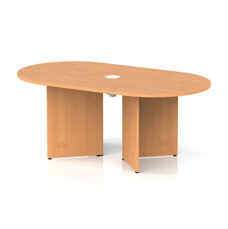 Impulse Volta Boardroom Table With Pop-up Power Module Arrowhead Leg