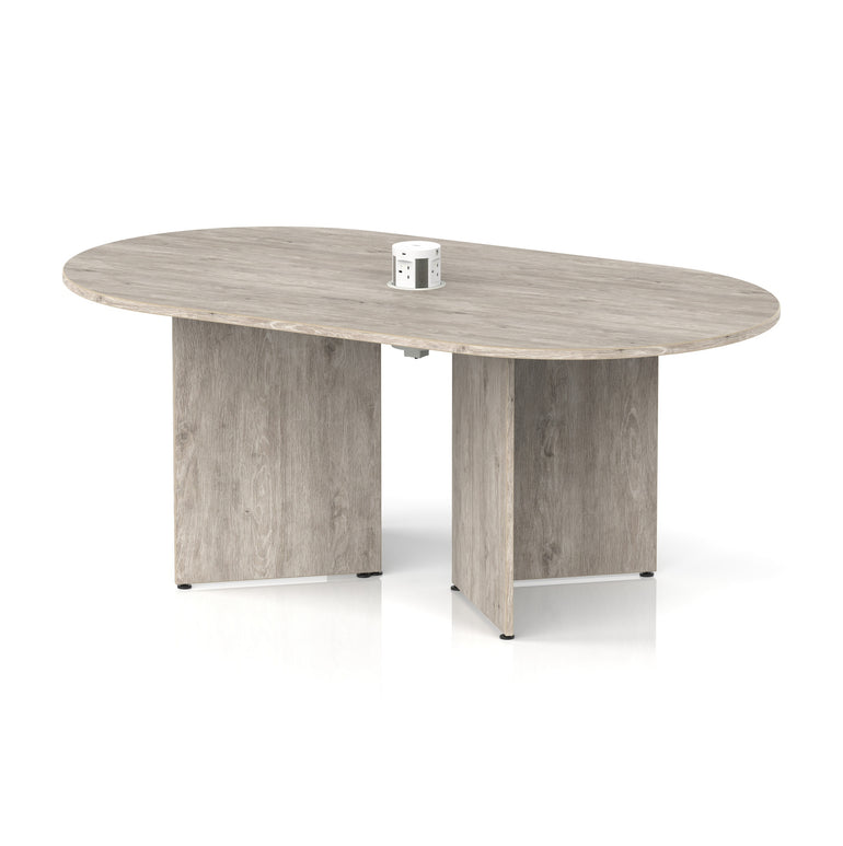 Impulse Volta Boardroom Table With Pop-up Power Module Arrowhead Leg