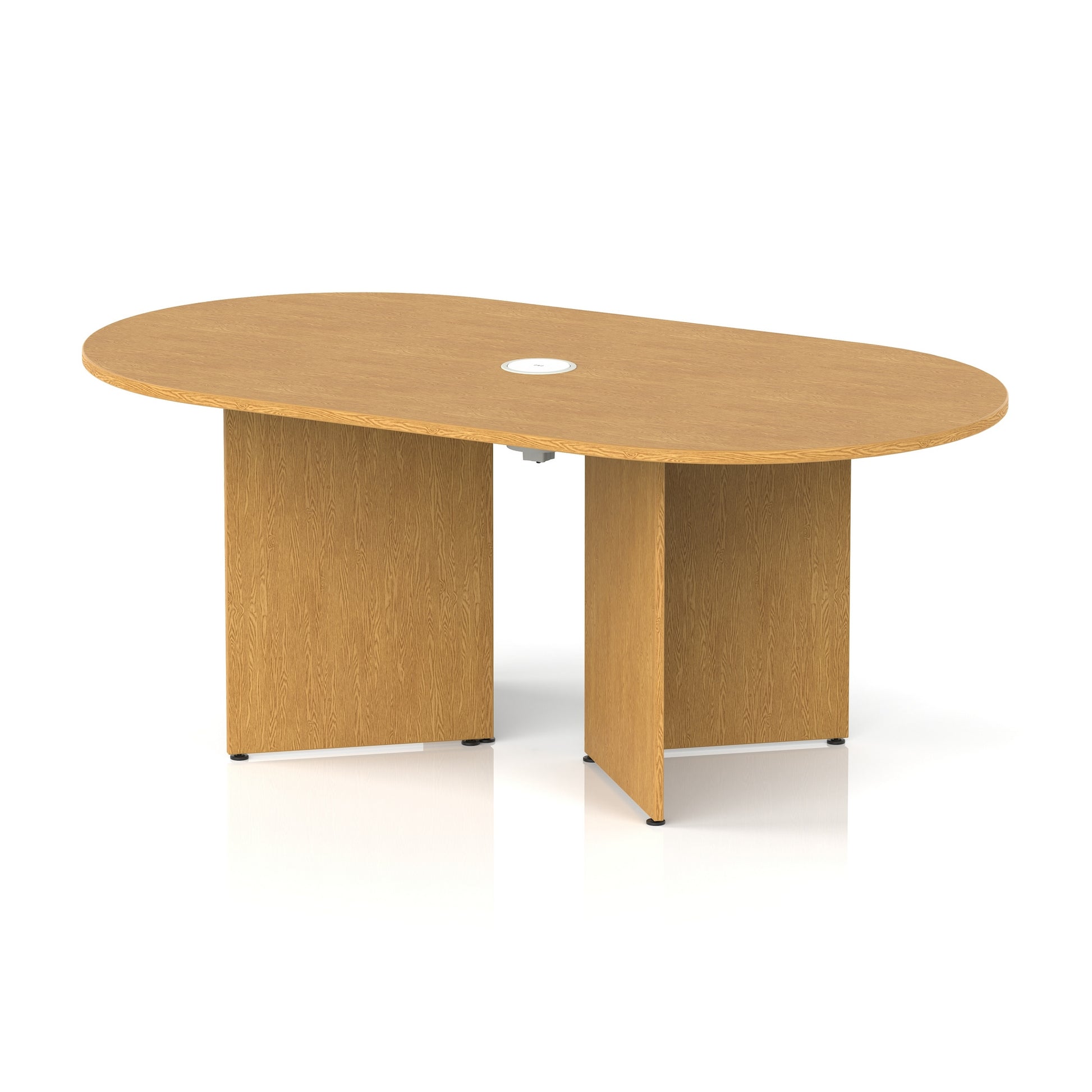 Impulse Volta Boardroom Table With Pop-up Power Module Arrowhead Leg