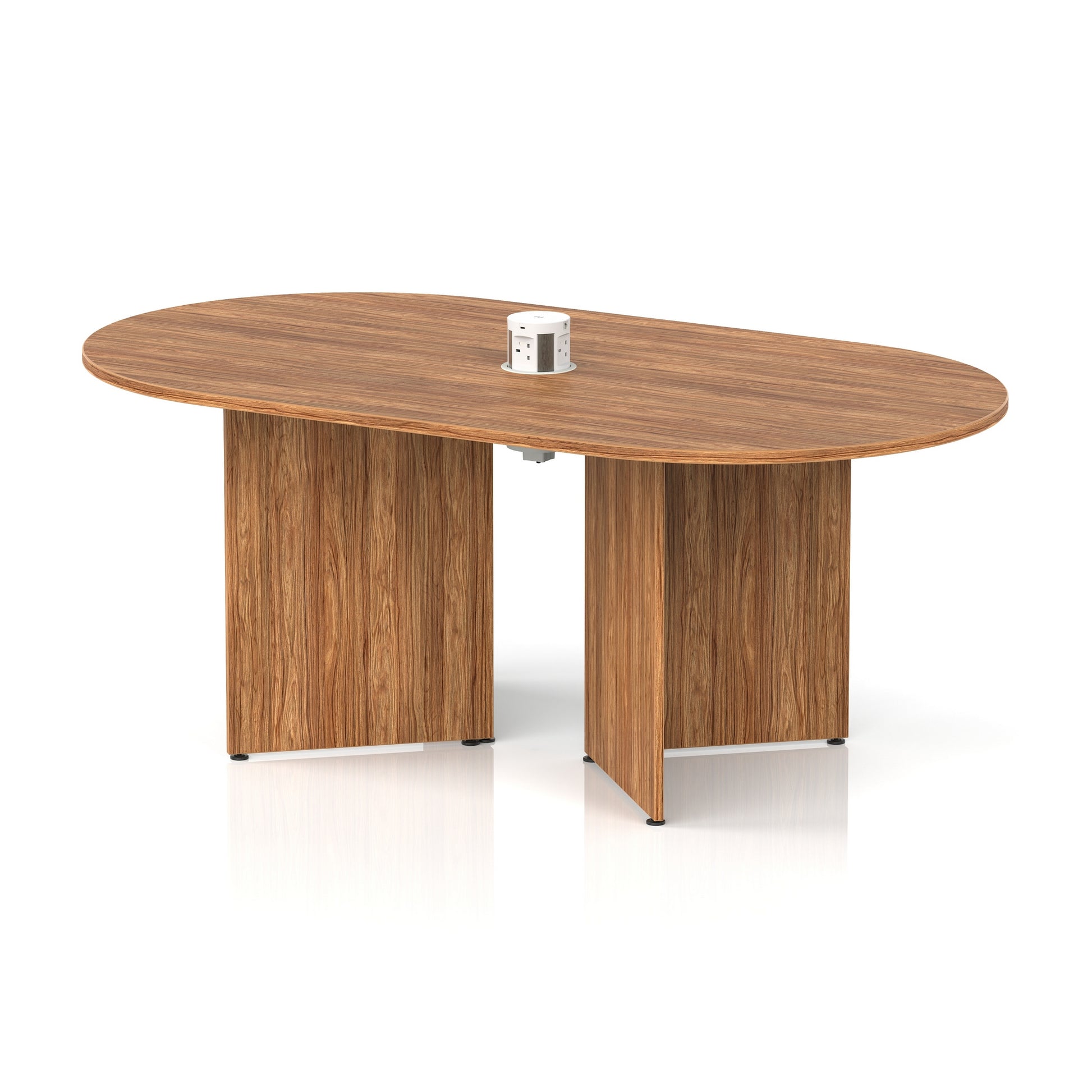 Impulse Volta Boardroom Table With Pop-up Power Module Arrowhead Leg