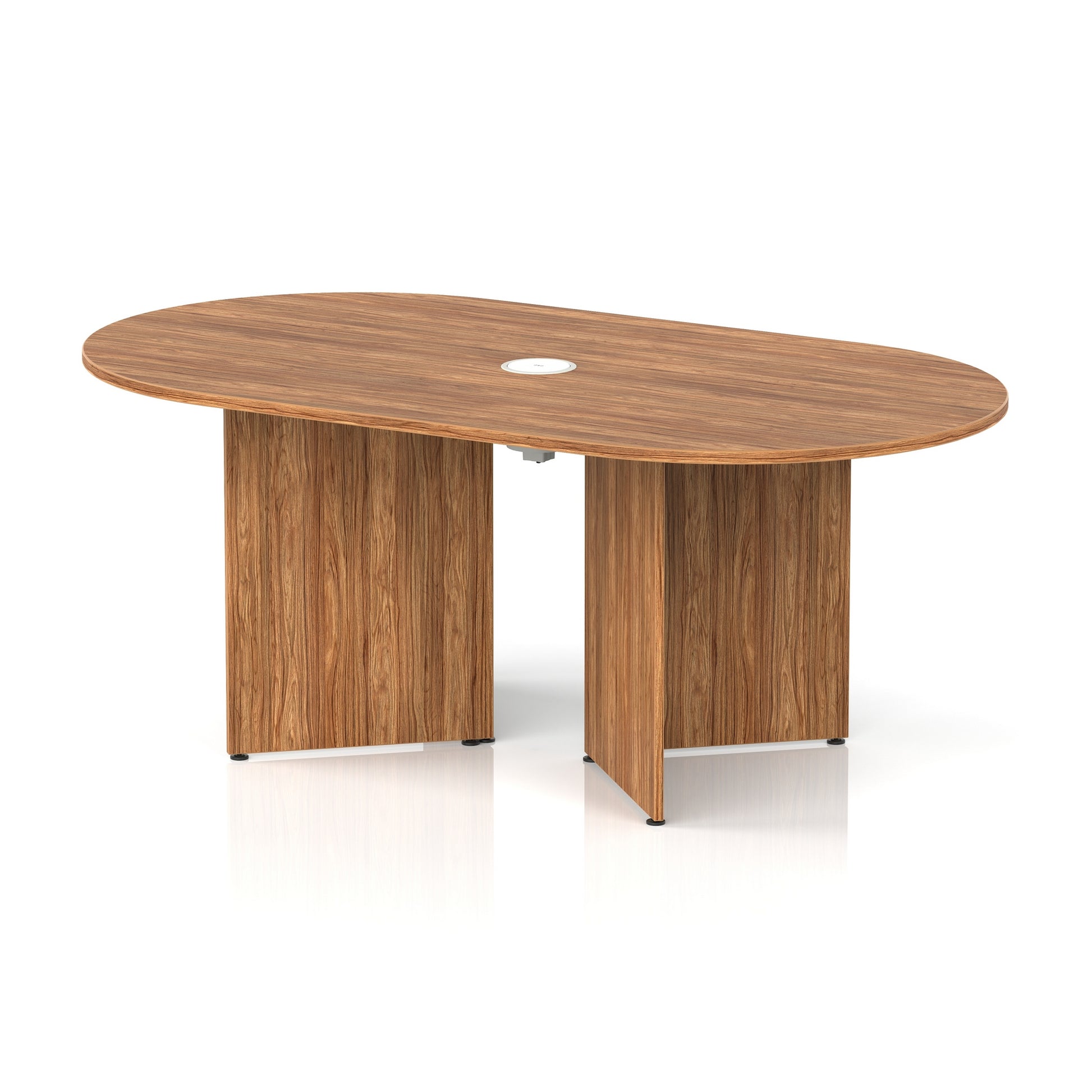 Impulse Volta Boardroom Table With Pop-up Power Module Arrowhead Leg