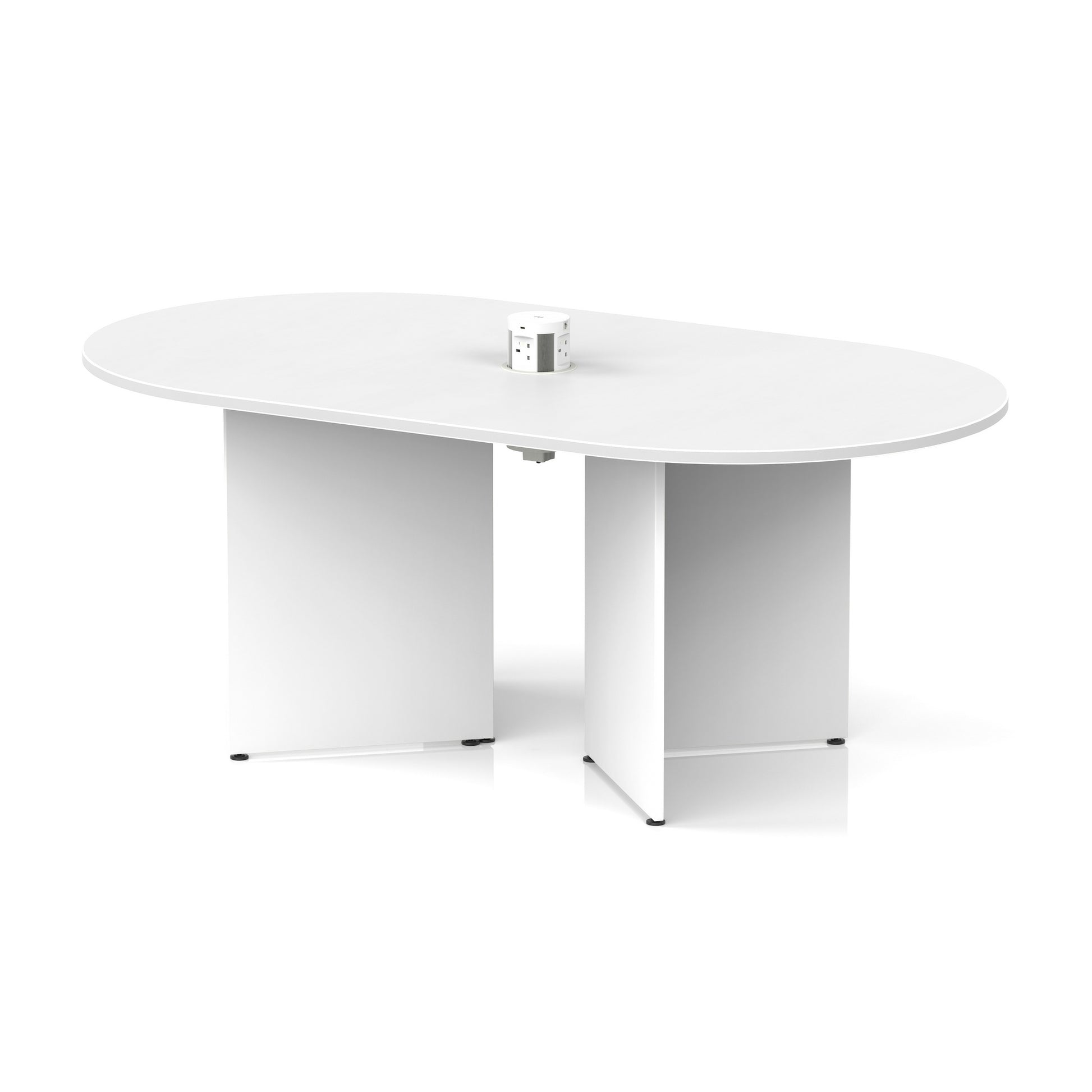 Impulse Volta Boardroom Table With Pop-up Power Module Arrowhead Leg