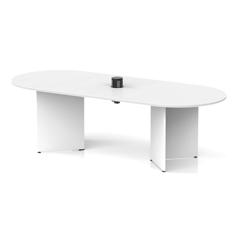 Impulse Volta Boardroom Table With Pop-up Power Module Arrowhead Leg