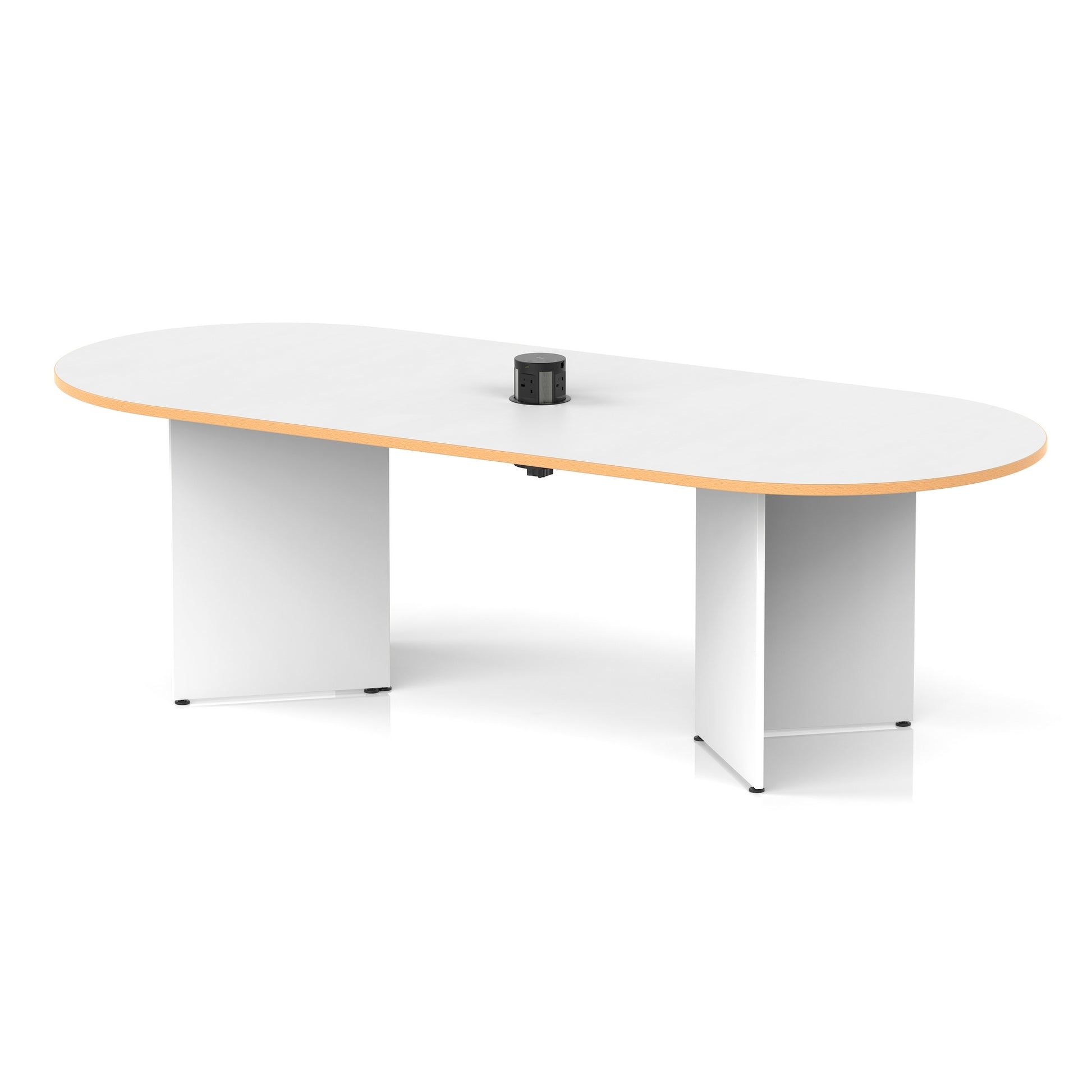 Impulse Volta Boardroom Table With Pop-up Power Module Arrowhead Leg