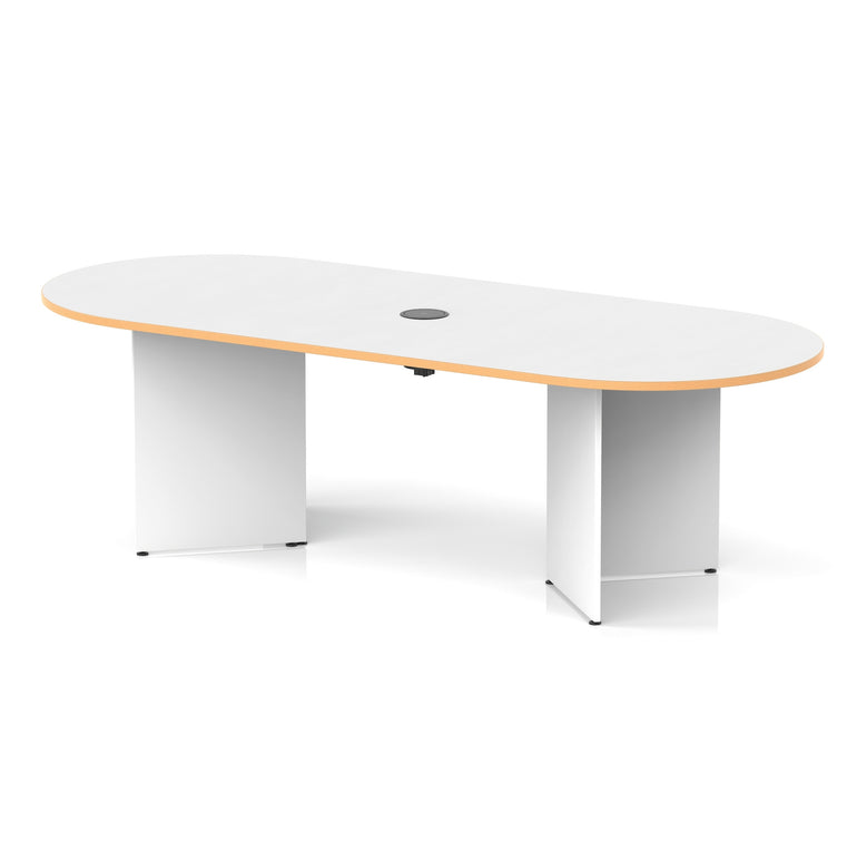 Impulse Volta Boardroom Table With Pop-up Power Module Arrowhead Leg