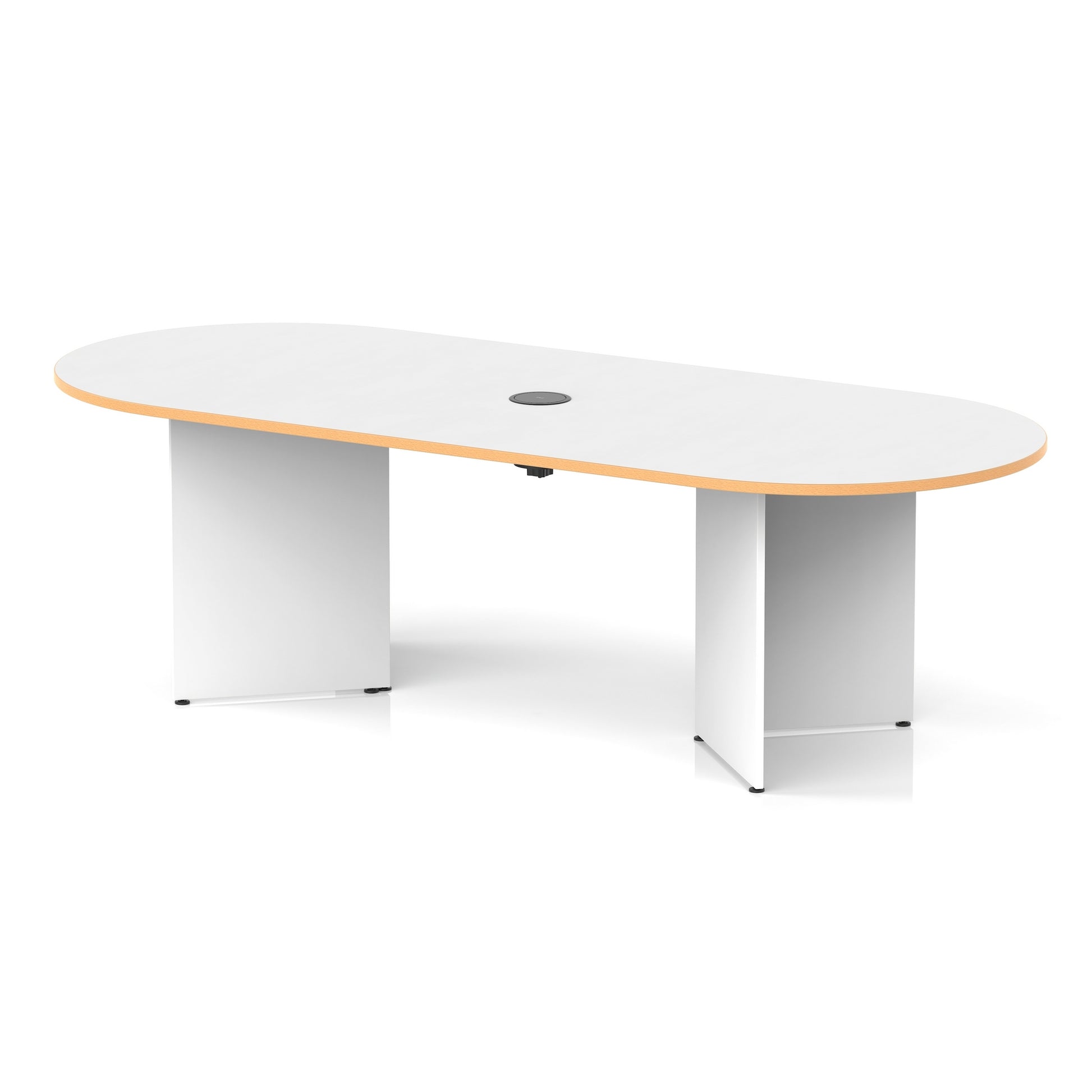 Impulse Volta Boardroom Table With Pop-up Power Module Arrowhead Leg