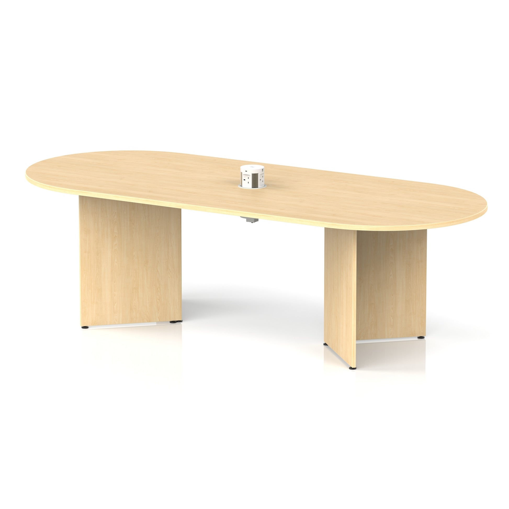 Impulse Volta Boardroom Table With Pop-up Power Module Arrowhead Leg