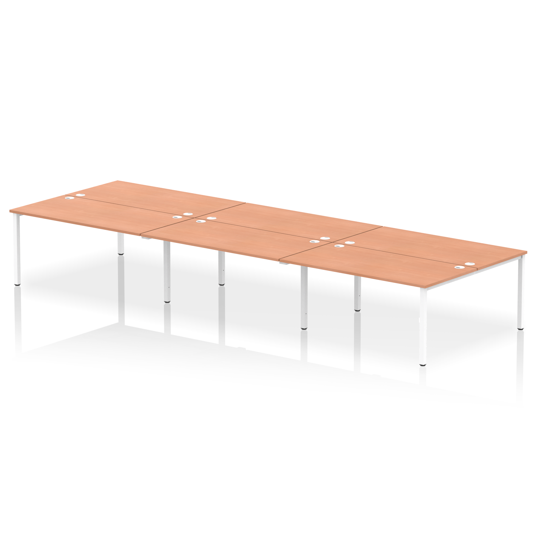 Impulse B2B Bench Desk - 6 Person