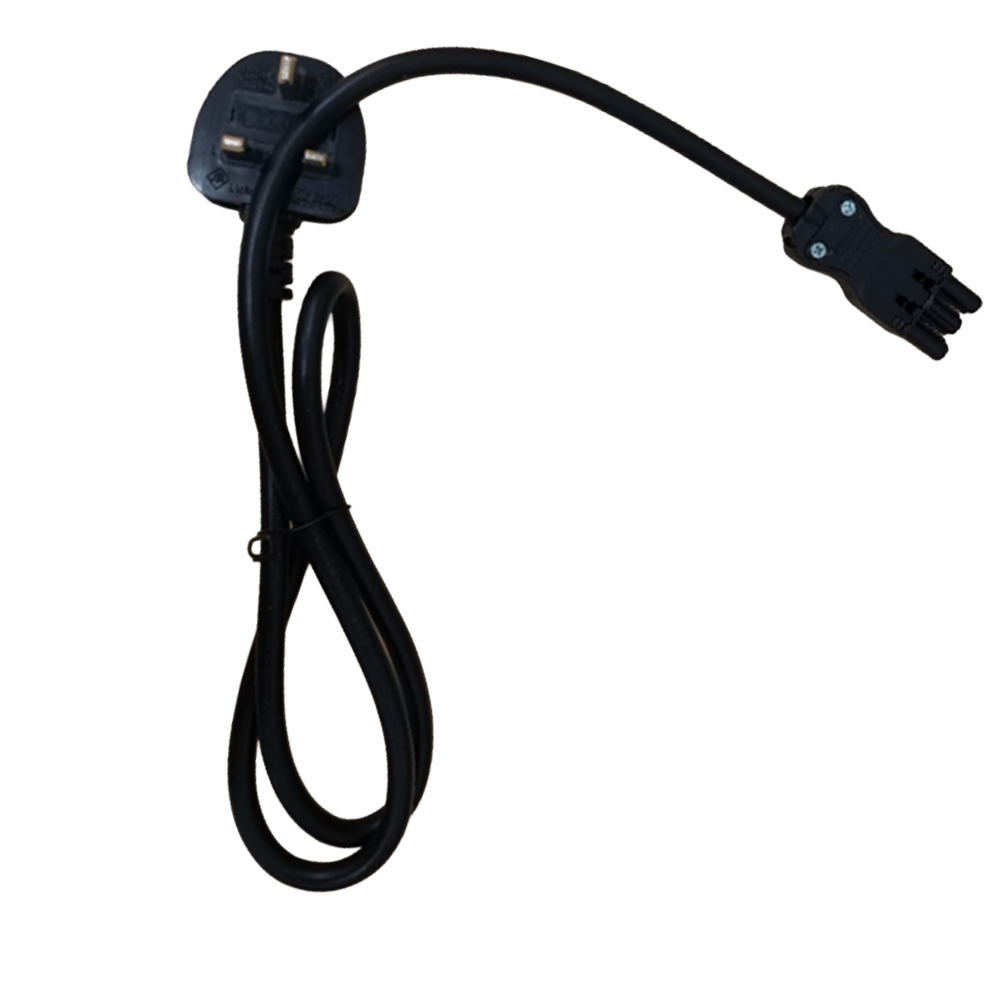 Impulse Mains Power Cable - UK Plug with 13A Fuse Lead to Female Connector