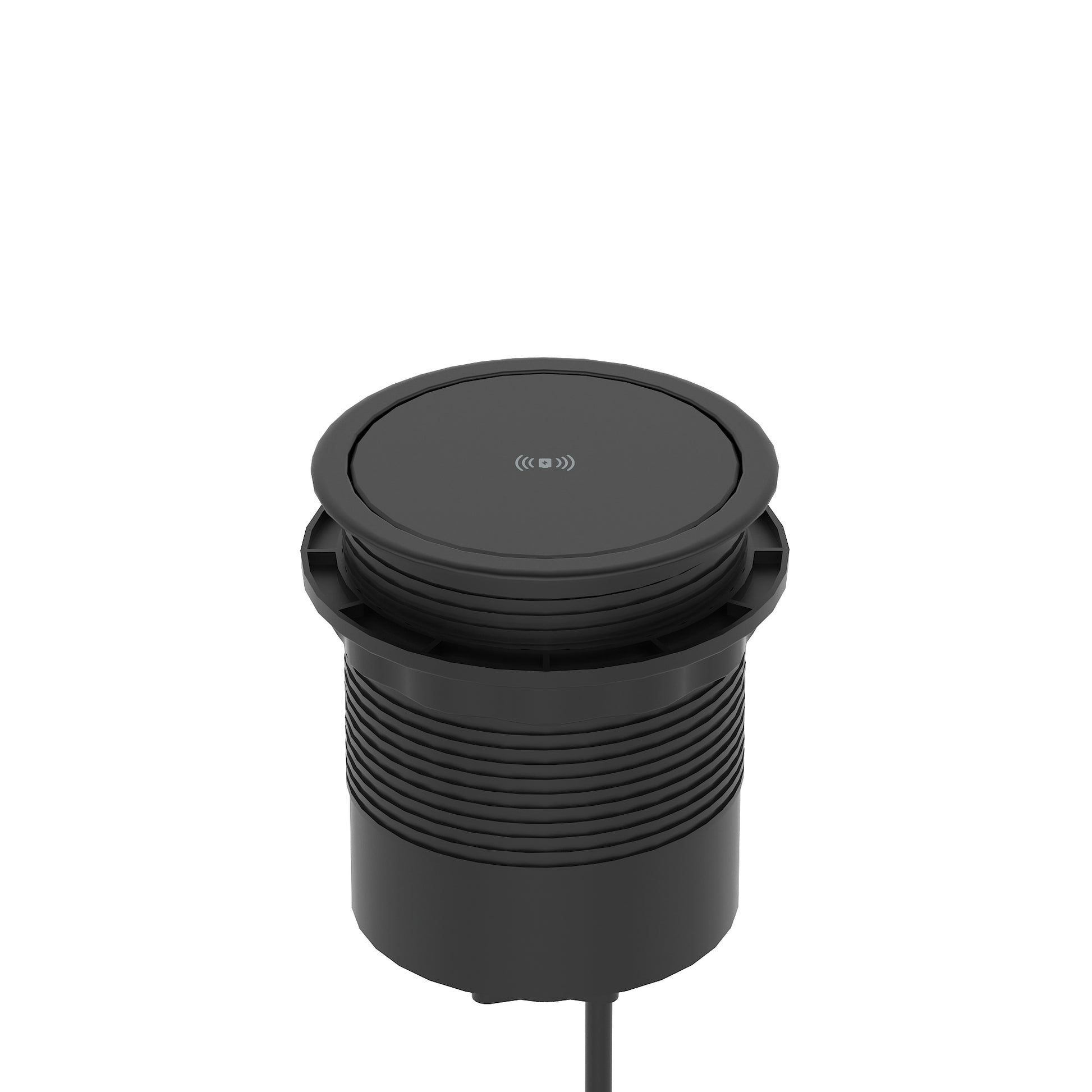 Impulse Round Pop Up Power Unit 4x Socket Module with Wireless Charger