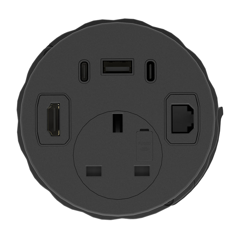 Impulse Round Power Unit Module 1x Socket