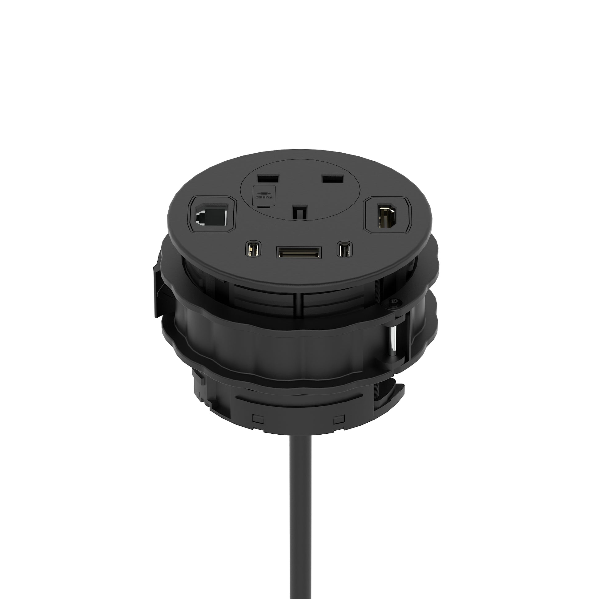 Impulse Round Power Unit Module 1x Socket