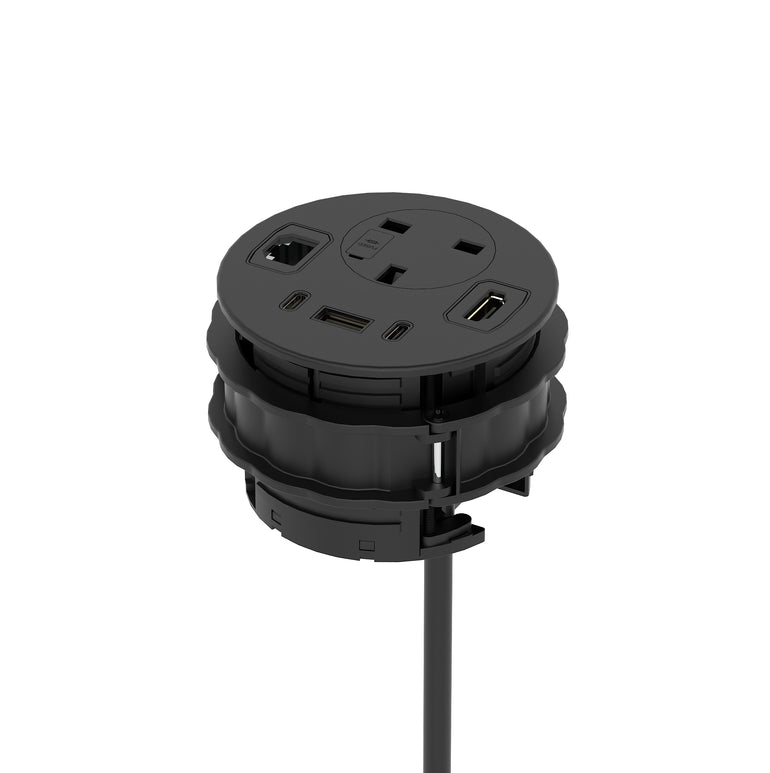 Impulse Round Power Unit Module 1x Socket