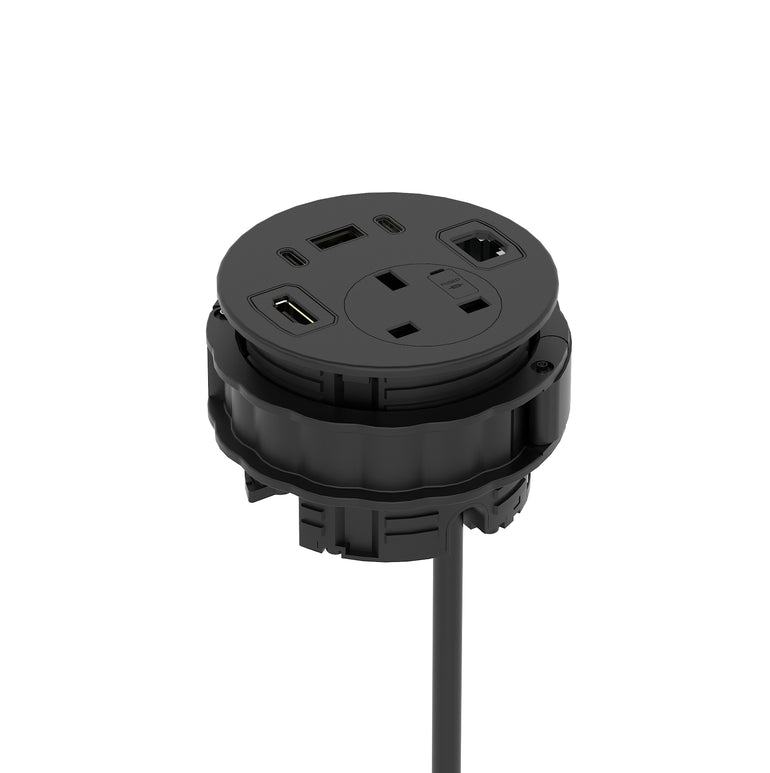 Impulse Round Power Unit Module 1x Socket