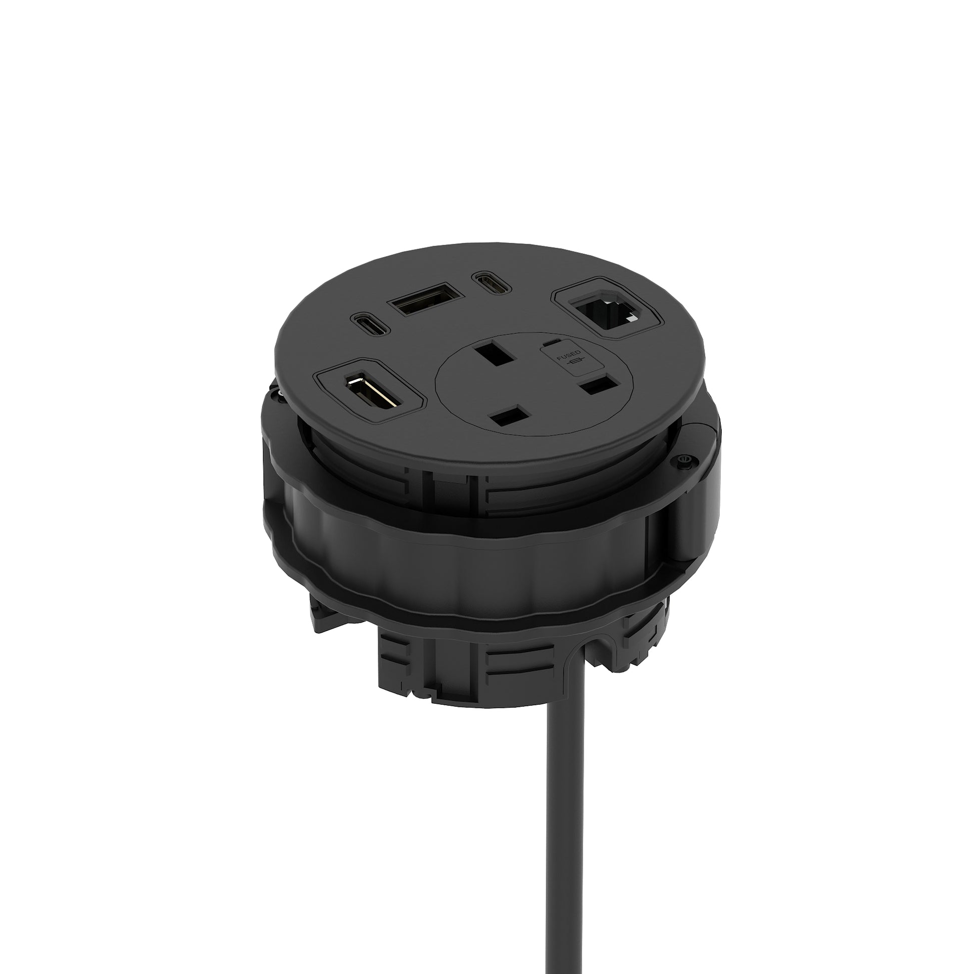 Impulse Round Power Unit Module 1x Socket