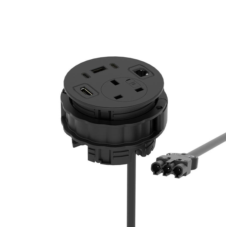 Impulse Round Power Unit Module 1x Socket